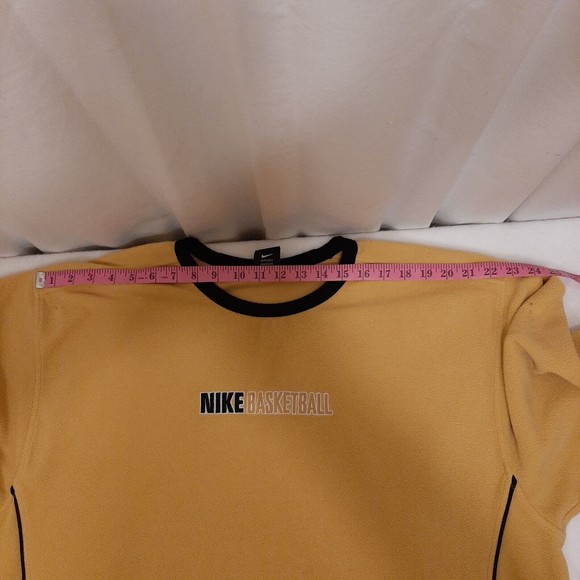 Nike Baseball Nike Team Sweatshirt Fleece Men XL Yellow/Black Black Label READ - Picture 10 of 16